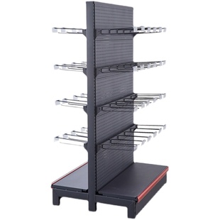 超市挂钩款货架小吃零食挂钩展示架单面面零食小商品架子