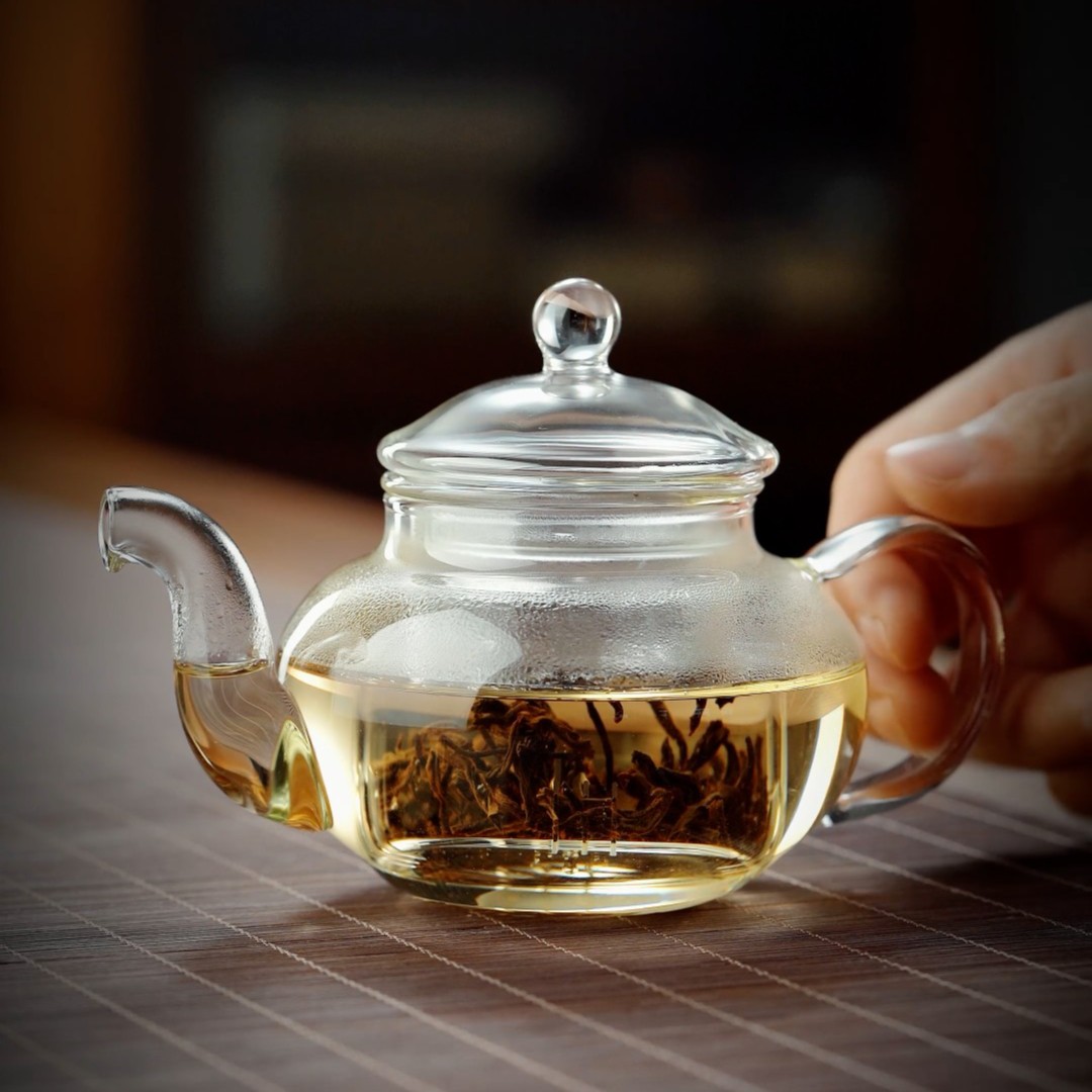 玻璃茶壶家用300ml小单壶高硼硅耐高温泡红茶沏绿茶茶水分离茶具