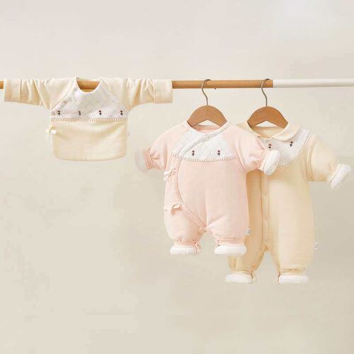 Newborn Clothes Autumn and Winter Thickened Cotton One-piece