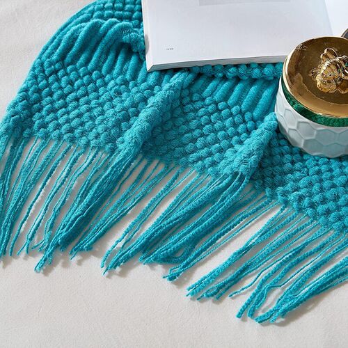 Inya Navy All Throw Blanket for Couch Sofa Bed Decorative Kn