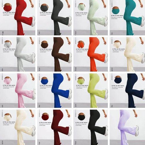 Silk colored seamed hip horn yoga pants, tight pants,