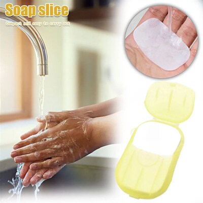 20/60/100Pcs Travel Soap Paper Disposable Boxe Mini Sheet So