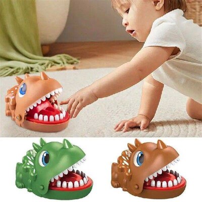 Dinosaur Teeth Toy Biting Finger Games Funny Triangle
