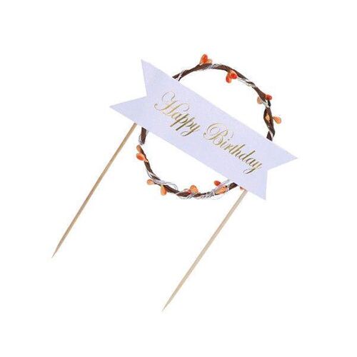 LED Luminous Birthday Wedding Decor Dessert Cupcake Topper