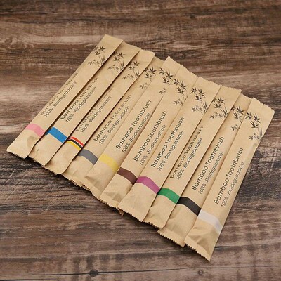Bamboo Toothbrushes Soft Bristles  Toothbrush Eco Friendly B