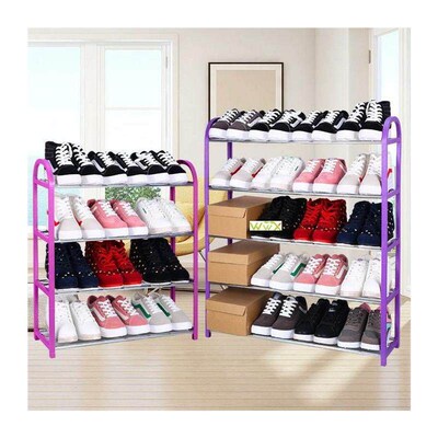 Shoe Rack Aluminum Metal Standing Shoe Rack DIY Shoes Shelf