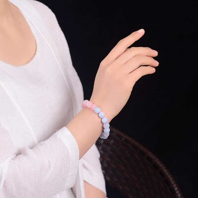 Jingyao Love Career Double Harvest Pink Crystal Aquamarine C