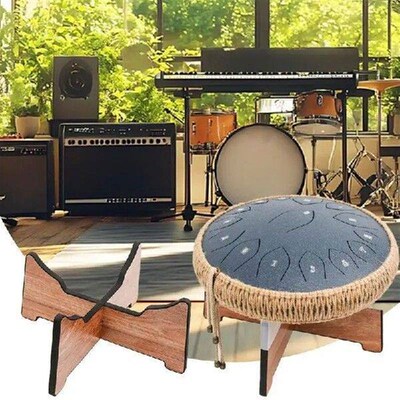 Tongue Drum Bracket Drum Rack Wood Instrument Stand