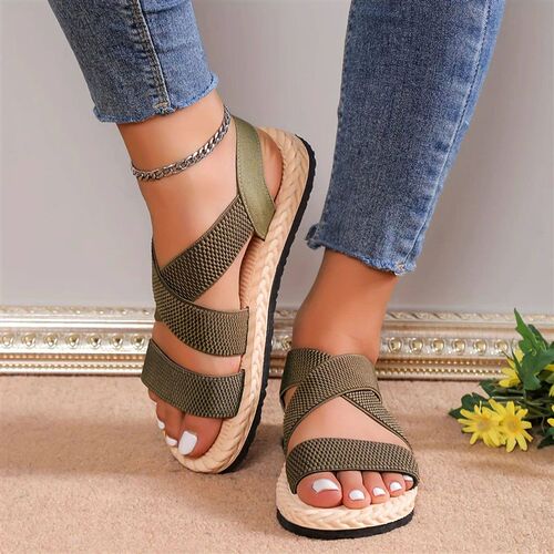 Summer Sandals For Women Spring New Flat Roman Shoes Beach