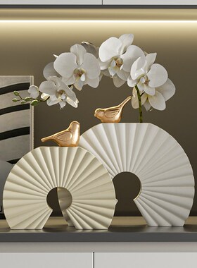 新家入户氛围感花瓶艺术高级感摆件客厅玄关餐边柜工艺品装饰摆设