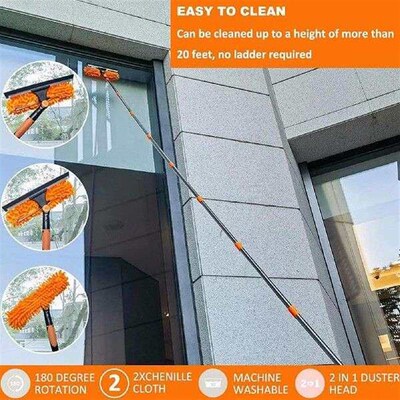 Long Handle ceiling duster  Extendable Cobweb Duster high