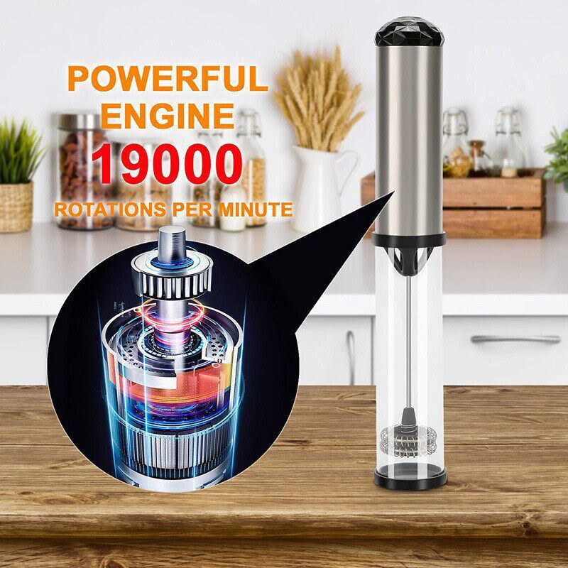 Electric Milk Frother Stainless Steel Coffee Cream Electric图片