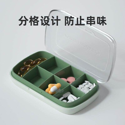 Portable 7-Day Pill Organizer with Large Capacity for Weekly