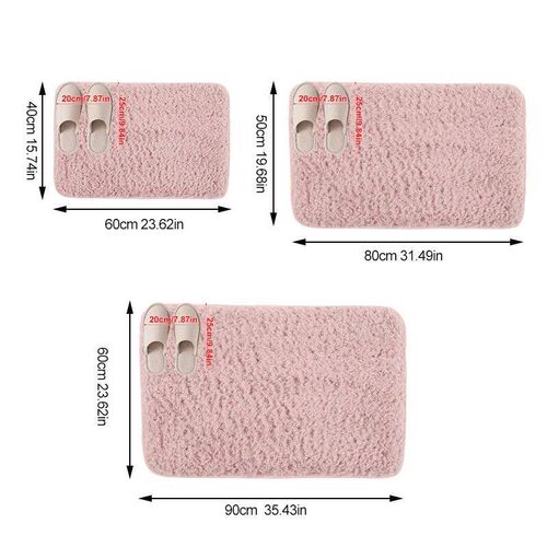 Bathroom Rug Anti Slip Bath Mats Absorbent Bathroom Mat Soft