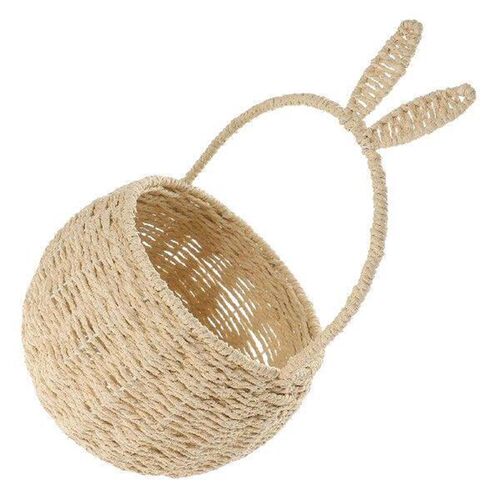 Rabbit Flower Basket Woven Hand Multi-function Candy Fruit