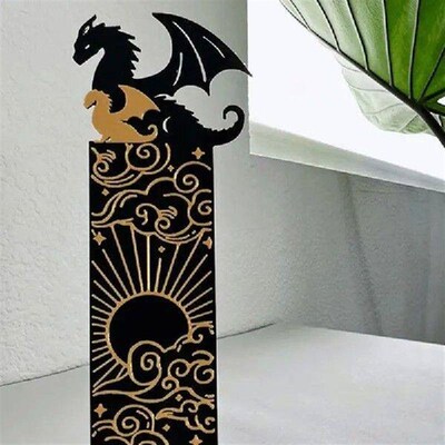 Dragon Cool Bookmarks Dragon sword shelf display