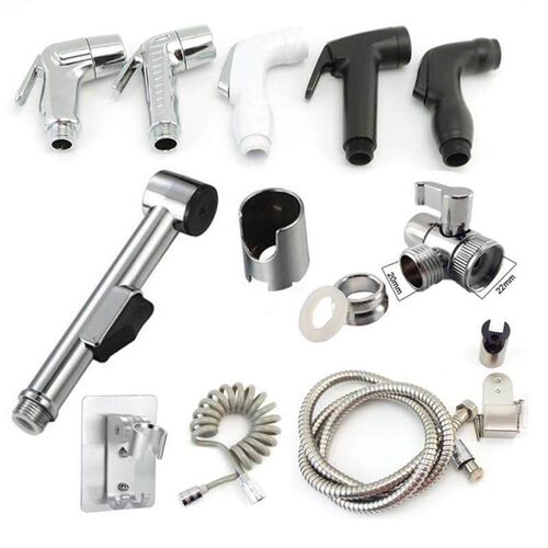 Toilet bidet Sprayer shower head silver plastic wc clean