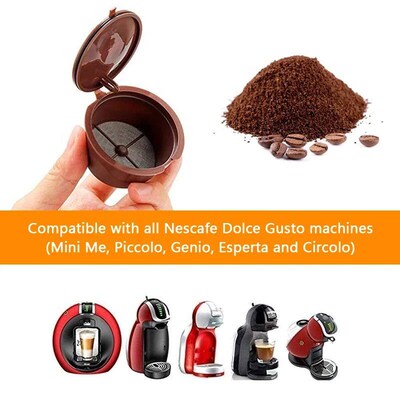 Reusable Coffee Filters Set Refillable Coffee Capsules Pods