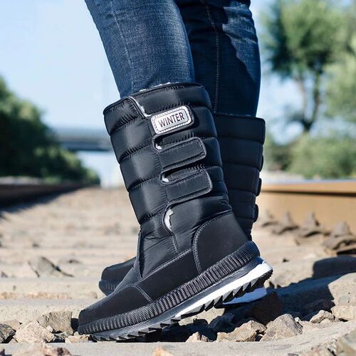 Mens high-top snow boots winter plus velvet warm cotton sho