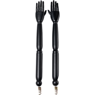 模特手臂配件实木道具活动塑料手臂关节男女人台模特电镀假手