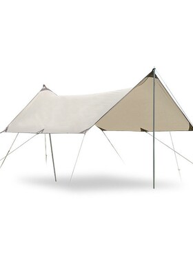 Outdoor Camping Black Glue Canopy Camping Rainproof Oversize