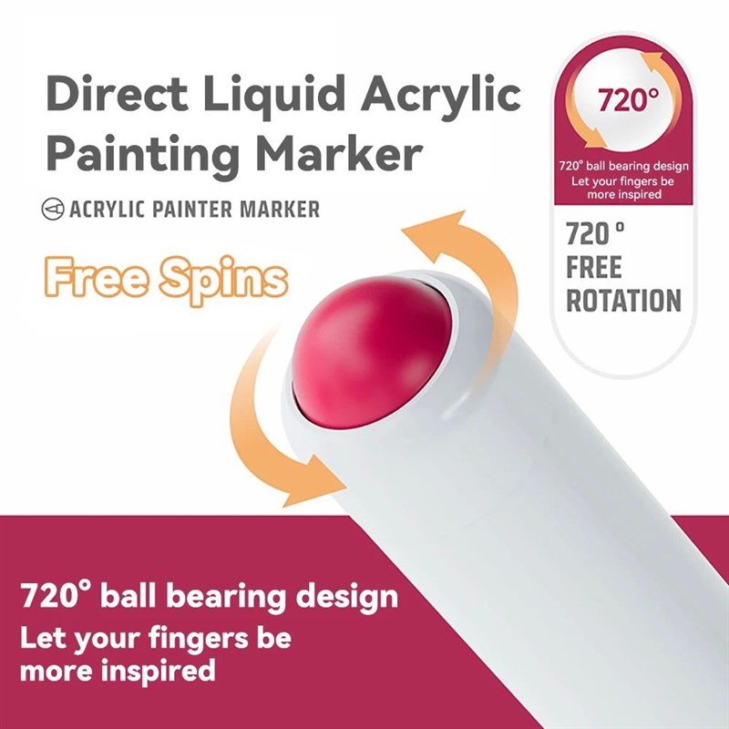 9colors/Box Art Markers Set Direct Liquid Color Acrylic Pain图片