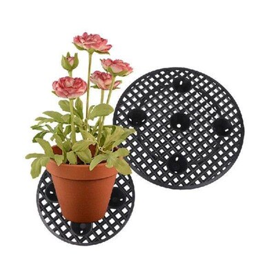 1Pc Plant Level Pot Elevator 20/30/40cm Plastic Mesh Round