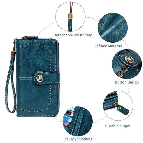 Rfid Anti-Theft Wallet for Men and Women, European and Ameri