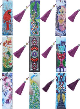 Diamond Painting Bookmark 5D DIY Special Shaped Diamond Art