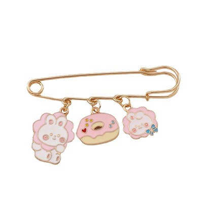 Brooch Buckle Pin Fixed Clothes Cute Cartoon Rabbit Pin Badg