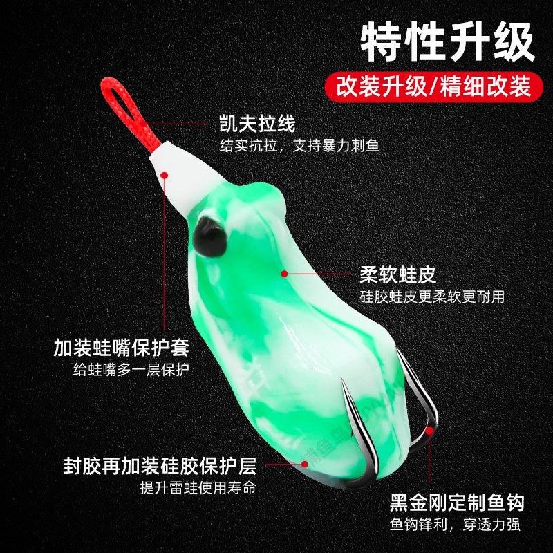 狂狐雷蛙2022新款小号毒蟾打黑远投路亚青蛙仿生假饵黑鱼专杀改装,户外/登山/野营/旅行用品,路亚饵,淘宝优惠券,粉丝福利购,淘宝优惠卷