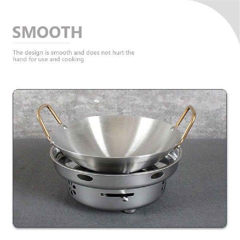 Griddle Pan Stainless Steel Amphora Cookware Heating Pot - 实物图