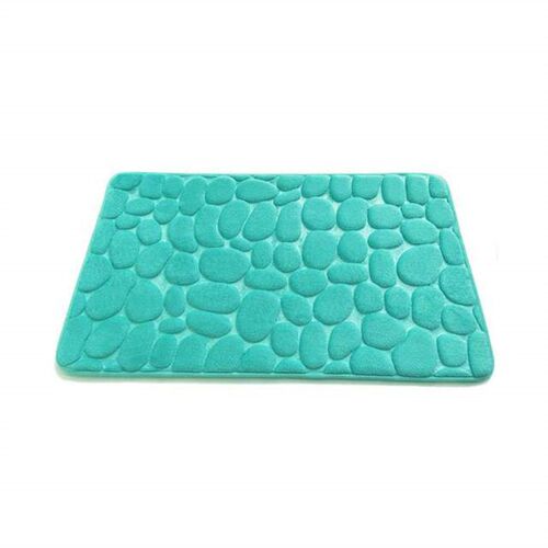 Cobblestone Embossed Bath Mat Non-slip Carpets In Wash 地垫