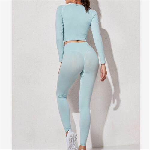 Bra, long sleeved yoga suit, three pack workout, two knit