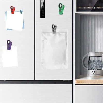 Fridge Magnet Clips Reusable Bag Closure Clips 6X Non-Slip