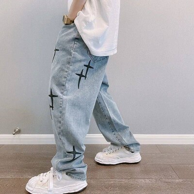 Boyfriend Vintage Fashion Straight Casual Loose Denim Cargo