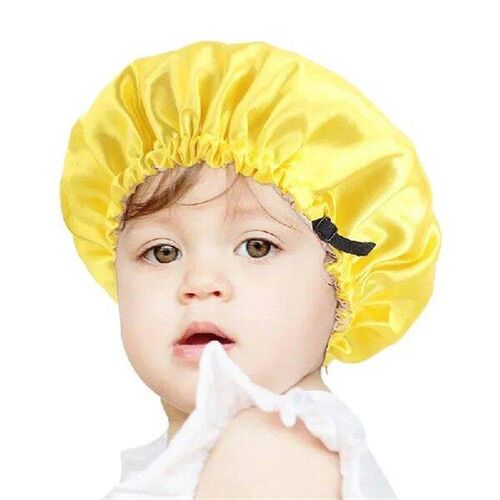 New Baby Silky Satin Bonnet Double Layer Adjustable Sleep