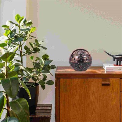 Iron Spherical Ashtray Vintage Ashtrays Zinc Alloy Cool