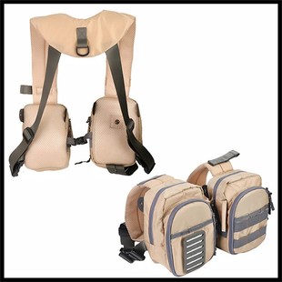 钓鱼马甲背包坎肩多功能可调节飞钓包路亚钓鱼包2款优惠麦凯诗