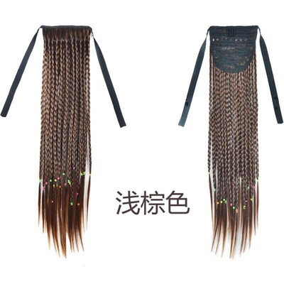 Wig Womens Hip Hop Dreadlocks Braided Pigtail Twist Ponytail