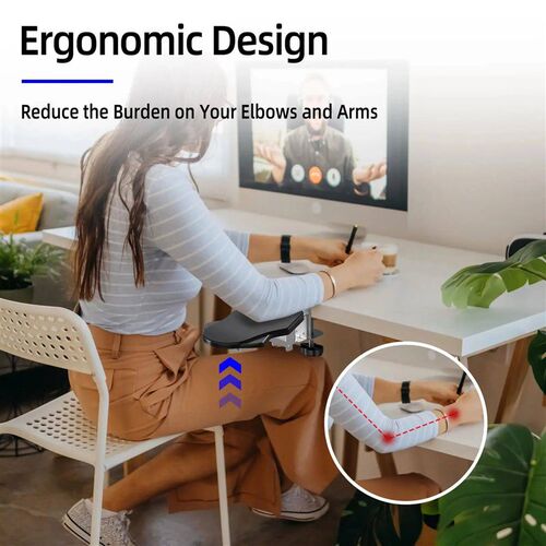 Foldable Ergonomic Computer Desk Arm Rest Pad Wrist Rest Sup
