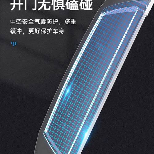 Car door anti-collision bar to open the door edge protection