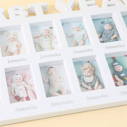 Babys First Year By Months Milestone Photo Frame Newborn Ba