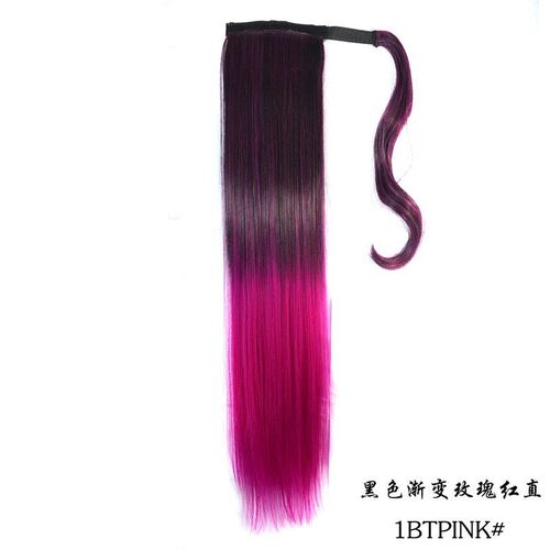 Colorful DualColor Gradient Magic Tape Clipon Ponytail Lifel