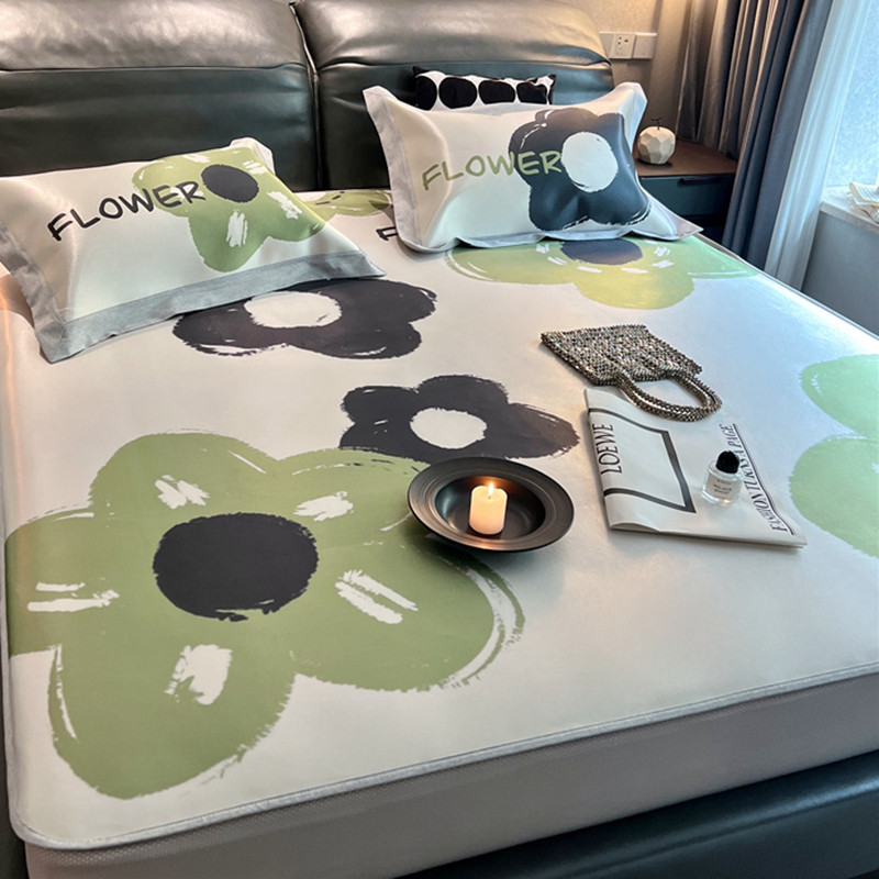 夏季床笠款冰丝凉席三件套可机洗儿童高端空调软席子1.5米1.8米,床上用品,冰丝席,淘宝优惠券,粉丝福利购,淘宝优惠卷