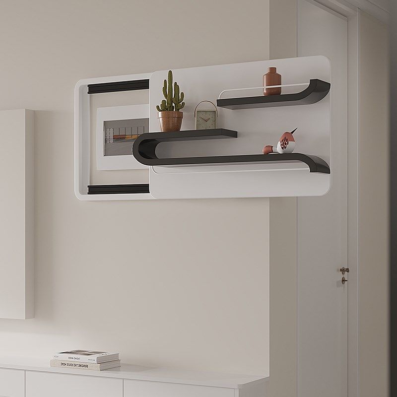 2024新款电表箱装饰画现代定制多功能实木配电箱遮挡箱遮丑层架,家居饰品,电表箱装饰画,淘宝优惠券,粉丝福利购,淘宝优惠卷