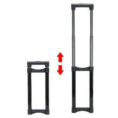 DIY Suitcase Telescopic Handle Spare Parts Compact Black