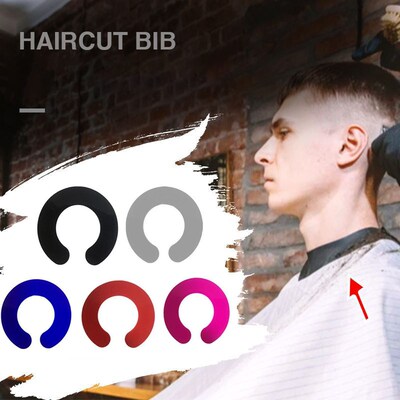 Stylist Cutting Collar Silicone Hair Dyeing Shawl Waterproof