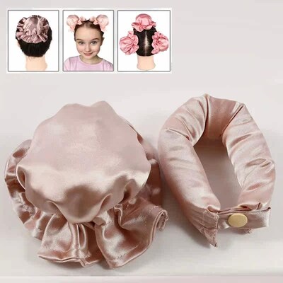 2pcs Satin Heatless Hair Curler Set, Hair Rollers For Heatle