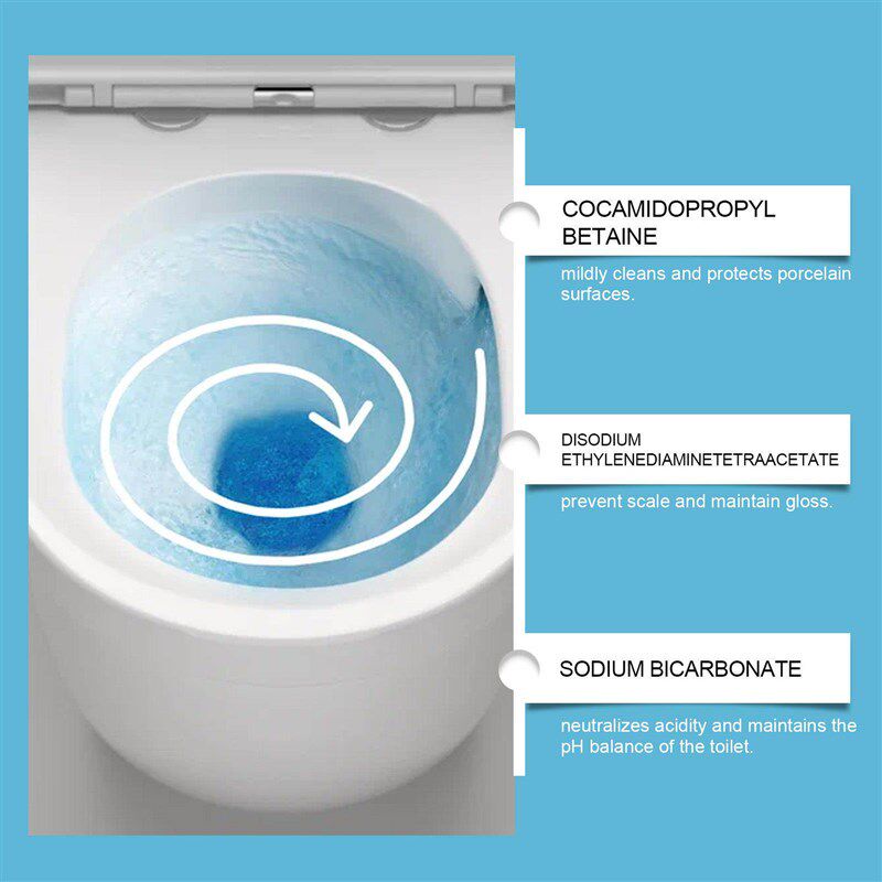JAKEHOE Toilet Cleaning Effervescent Tablets - Removes Stain